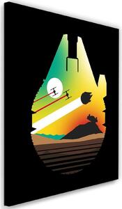 Gario Vászonkép Star Wars, menekülés a sivatagi bolygóról - Dr.Monekers Méret: 40 x 60 cm