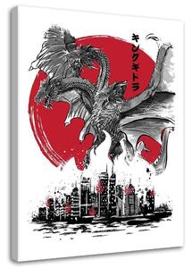 Kép Godzilla, film King Ghidorah - Dr.Monekers Méretek: 40 x 60 cm, Kivitelezés: Vászonkép
