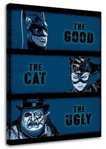 Gario Vászonkép Kollázs Batman, Catwoman, Penguin - DDJVigo Méret: 40 x 60 cm