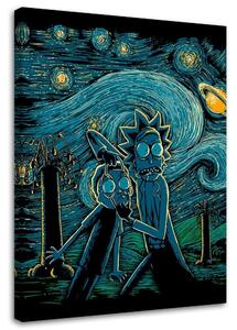 Gario Vászonkép Rick és Morty, csillagos éj - DDJVigo Méret: 40 x 60 cm