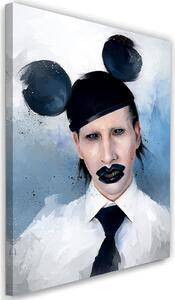 Gario Vászonkép Marilyn Manson füles sapkában - Dmitry Belov Méret: 40 x 60 cm
