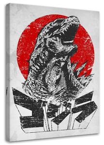 Kép Godzilla, szörny a nap ellen - DDJVigo Méretek: 40 x 60 cm, Kivitelezés: Vászonkép