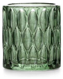 VIGO zöld üveg gyertyatartó