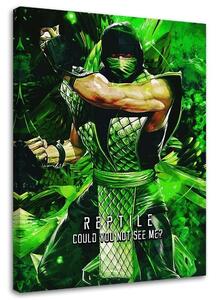 Gario Vászonkép Mortal Kombat játék karaktere Reptile - SyanArt Méret: 40 x 60 cm
