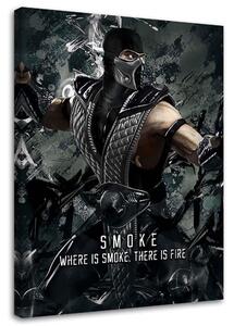 Gario Vászonkép Mortal Kombat játék karaktere Smoke - SyanArt Méret: 40 x 60 cm