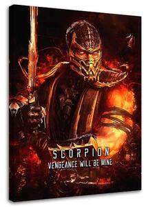 Kép Mortal Kombat játék A karakter Scorpion - SyanArt Méretek: 40 x 60 cm, Kivitelezés: Vászonkép