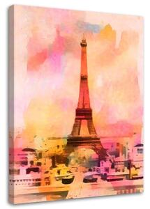 Gario Vászonkép Színes Eiffel-torony - Andrea Haase Méret: 40 x 60 cm