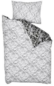Zsuzsanna fekete-fehér pamut ágyneműhuzat Ágyneműhuzat mérete: 70 x 90 cm | 140 x 200 cm
