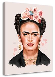 Gario Vászonkép Frida a rózsaszín árnyalataiban - Svetlana Gracheva Méret: 40 x 60 cm