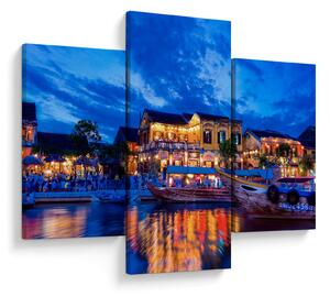 Egy kép Hoi An éjszakai városáról, Vietnam (90x60 cm)
