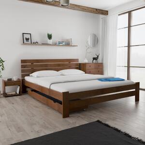 PARIS magasított ágy 180x200 cm, tölgyfa Ágyrács: Ágyrács nélkül, Matrac: Somnia 17 cm matrac