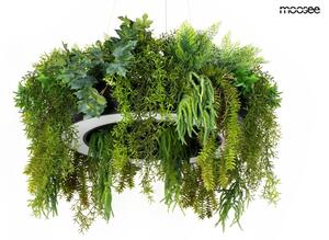 Moosee Gardens 120 Függőlámpa Fekete Műnövény Dekorációval