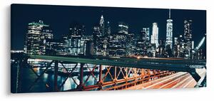 Egy éjszakai város képe (120x50 cm)