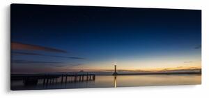 Egy világítótorony képe a távolban (120x50 cm)