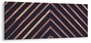 Egy fa motívum képe fekete alapon (120x50 cm)
