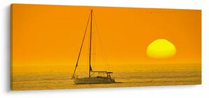 Kép - Csónak a tenger közepén (120x50 cm)