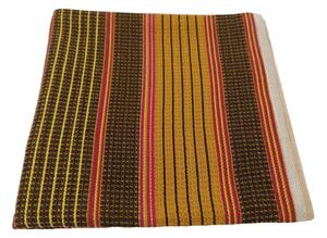 Sárga-barna darázsmintás munkás pamut törölköző 50x100 cm – JAHU collections