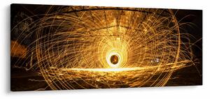 Egy izzó lemez képe (120x50 cm)