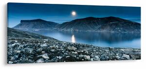 Egy éjszakai táj képe, Izland (120x50 cm)