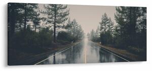 Egy út képe az esőben (120x50 cm)