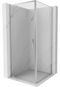 Mexen Exo-BR 90 x 90 cm-es nyitható zuhanykabin, átlátszó, króm - 8181-090-090-01-00