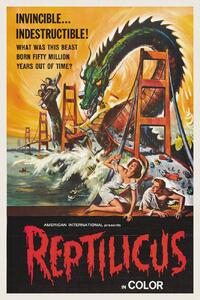 Festmény reprodukció Reptilicus (Vintage Cinema / Retro Movie Theatre Poster / Horror & Sci-Fi), (26.7 x 40 cm)
