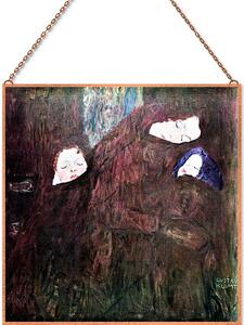 Gustav Klimt - Anya és gyermeke üvegkép, falikép