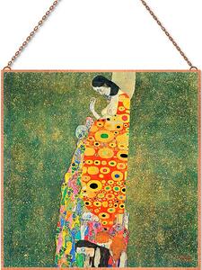 Gustav Klimt - Remény II. üvegkép, falikép