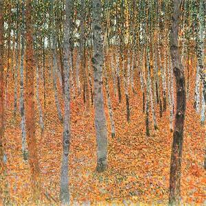 Gustav Klimt - Nyírfaerdő üvegkép, falikép
