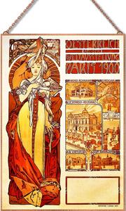Alphonse Mucha - Austria 1899 üvegkép, falikép