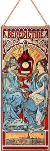 Alphonse Mucha - Benedictine üvegkép, falikép
