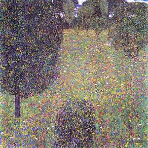 Gustav Klimt - Meadow in Flower üvegkép, falikép