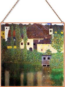 Gustav Klimt - Schloss Kammer on Lake Attersee III üvegkép, falikép