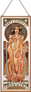 Alfons Mucha - Cremant Imperial üvegkép, falikép