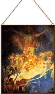 Alphonse Mucha - The Apotheosis üvegkép, falikép