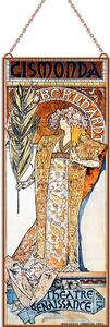 Alphonse Mucha - Gismonda üvegkép, falikép