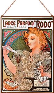 Alphonse Mucha - Lance-Parfum Rodo üvegkép, falikép