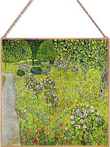 Gustav Klimt - Obstgarten mit Rosen üvegkép, falikép