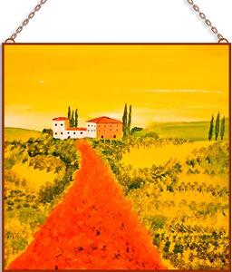 Toscana üvegkép, falikép