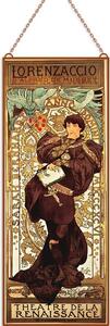 Alphonse Mucha - Lorenzaccio üvegkép, falikép