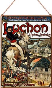 Alphonse Mucha - Luchon üvegkép, falikép