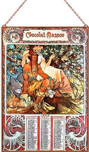 Alphonse Mucha - Manhood üvegkép, falikép