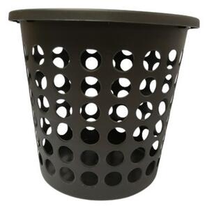 Szennyestartó kosár 25 l, fekete