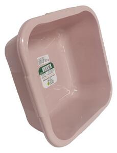 Szögletes tál 6 L műanyag pink
