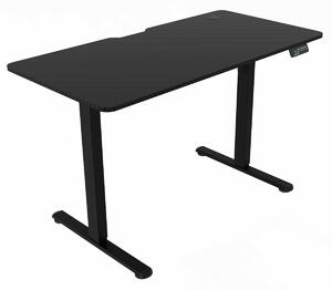 Ergonomický stůl s plynulou regulací výšky 120x60cm, melamin, carbon, LT-H2210 BK