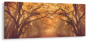 Egy út képe egy őszi tájon (120x50 cm)