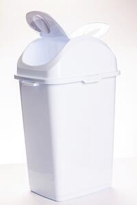 DÜNYA Billenős szemetes fehér színben 35 L 58x35x28,5 cm