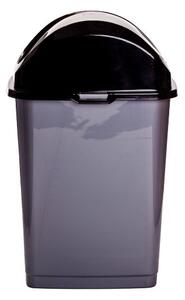 DÜNYA Billenős szemetes Slim szürke színben 50 L 70x40,5x33 cm