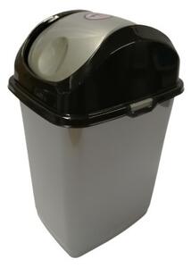 DÜNYA Billenős szemetes 5 L szürke 29x18x14 cm