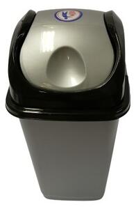 DÜNYA Billenős szemetes 5 L szürke 29x18x14 cm